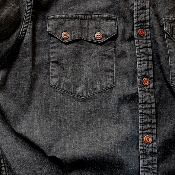 Zip Code- Denim Button Up - Picture 6 of 6